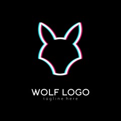 Simple wolf logo design suitable for any purpose related to wolves 