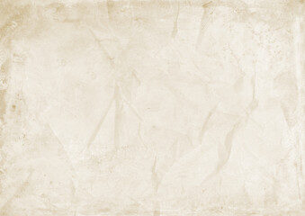 Old crumpled paper texture background