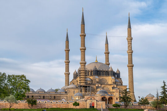 Selimiye Mosque (Selimiye Cami) - Edirne, Turkey. Built by architect Sinan (Mimar Sinan) between 1569 and 1575 and it was included on UNESCO's World Heritage List in 2011