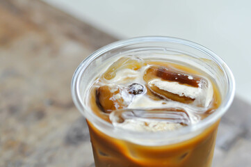 coffee, iced coffee or iced cappuccino coffee
