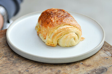 croissant ,French croissant or chocolate croissant or French bread