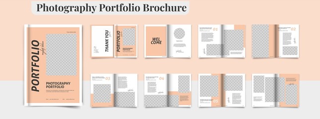 Photography Portfolio Brochure Template Design Architecture Portfolio Brochure Minimalist Portfolio Layout