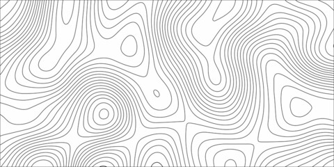 Black and white abstract background vector, Abstract topographic contours map background .Topographic background and texture, monochrome image. 3D waves. Marble texture with natural pattern .