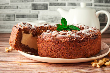 fresh curd cake prepared for breakfast
