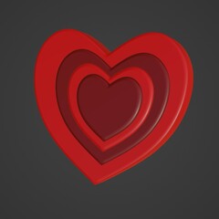 red heart background