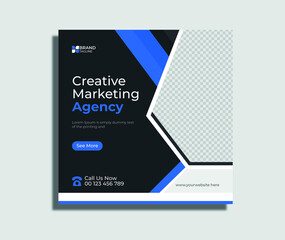 Digital marketing agency and corporate social media post template