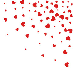 Red Papercut Vector White Backgound. 3d Heart