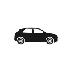 SUV Car Silhouette Illustration Image Vector For Automotive Adventure