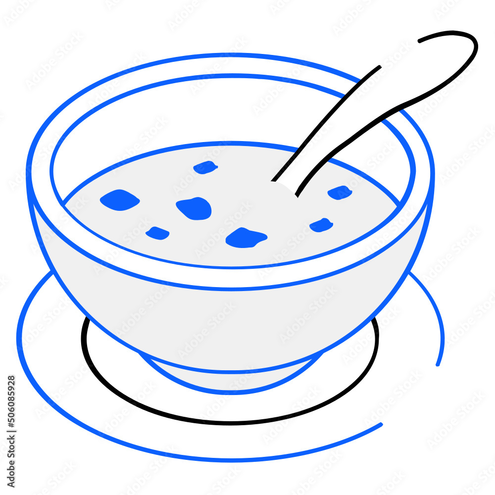 Sticker soup bowl