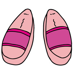 サンダルのイラスト