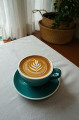 cup of coffee on table