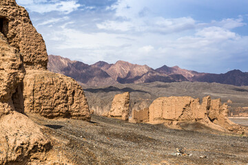 The great canyon in Kuche Xinjiang China