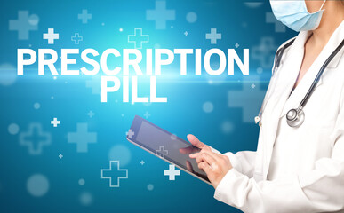 doctor writes notes on the clipboard