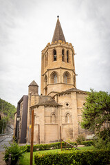 Fototapeta na wymiar church of Santa Maria la Real in Sangüesa (Zangoza), province of Navarra, Spain