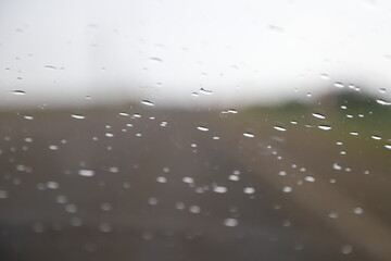 raindrops on window