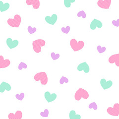 Abstract heart background. heart style, seamless vector pattern for background, print, paper, wrap