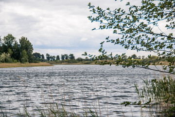 Spring day by the lake