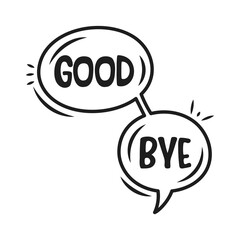 good bye doodle expression