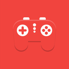 Joypad for video games. Joystick flat icon