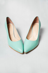 Woman shoes isolated on the white background