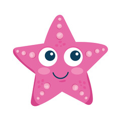 pink starfish sealife creature
