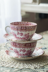 Vintage porcelain teacups
