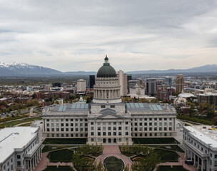 Fototapeta na wymiar Utah State Capitol in Salt Lake City, USA