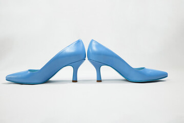Woman shoes isolated on the white background