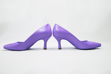 Woman shoes isolated on the white background