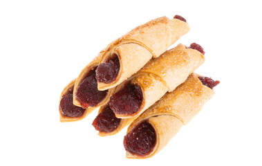cookies with jam isolated