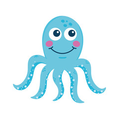 blue octopus sealife creature