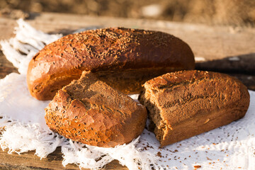 Borodino bread with malt