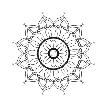 mandala minimalist style tattoo