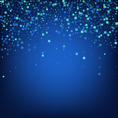 Blue Particle Effect Blue Vector Background.