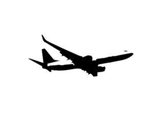 Black flying airplane Free Vector,Set airplane icon. Aircrafts flat style - stock vector.Plane icon. Flat style - stock vector.