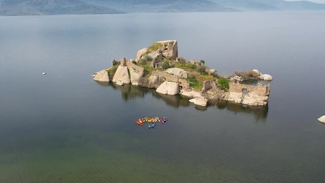 Lake Bafa is a lake and a nature reserve situated in southwestern. At the innermost north-east tip of the lake is the village of Kapikiri, as well as the ruins of Heraclea by Latmus.