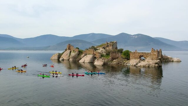 Lake Bafa is a lake and a nature reserve situated in southwestern. At the innermost north-east tip of the lake is the village of Kapikiri, as well as the ruins of Heraclea by Latmus.