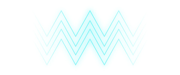 neon zigzag line
