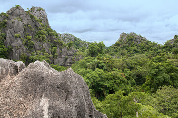 Suan Hin Pha Ngam as known is Thailand's Kunming, is a limestone garden aged around 230-280 million years in Loei Province, Thailand