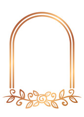 bronze floral window frame
