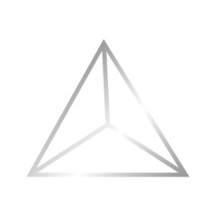 silver geometric polygon shape
