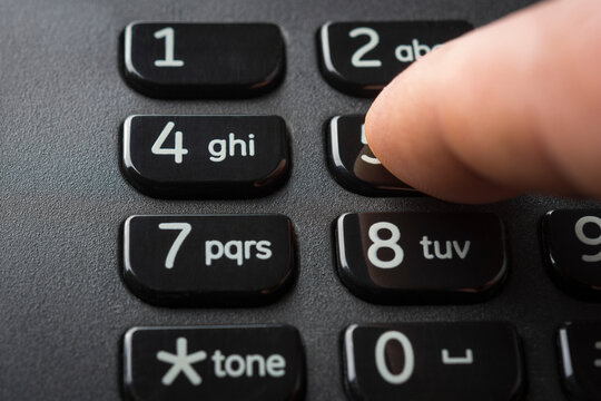 Making A Dial On A Phone, Close Up