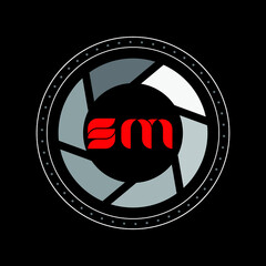 SM,S  M letter initial beauty monogram logo design , fashion, creative letter logo design , SM creative letter logo design, Initials SM Logo Linked With Circle