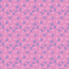 Floral seamless flower pattern for fabrics and textiles and packaging and gifts and cards and linens and kids