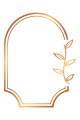 bronze floral vintage frame
