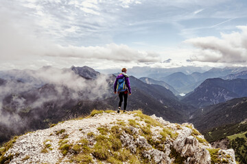 Fototapeta premium Aussicht vom Säulingsgipfel