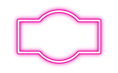 colorful neon rectangle frame
