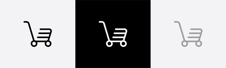 Fast Shopping cart icon. Shopping Cart symbol. Fast moving sign, vector illustration