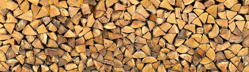 laid dry firewood