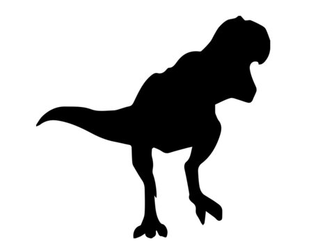 black dinosaur. Black dinosaur vector image. Dinosaur Vector and Photo